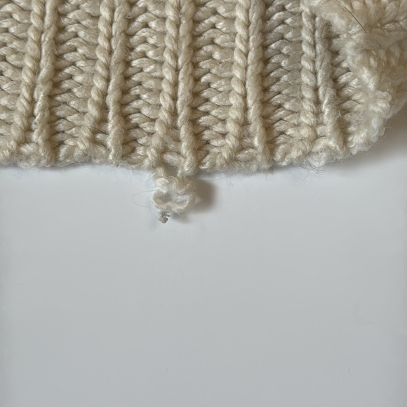 Cream Chunky Knit Turtleneck Sweater - Picture 9 of 9